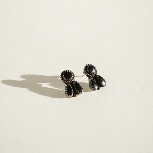 Old Pawn Onyx Earrings