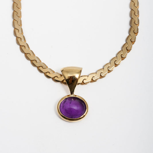 Amethyst Medallion Pendant