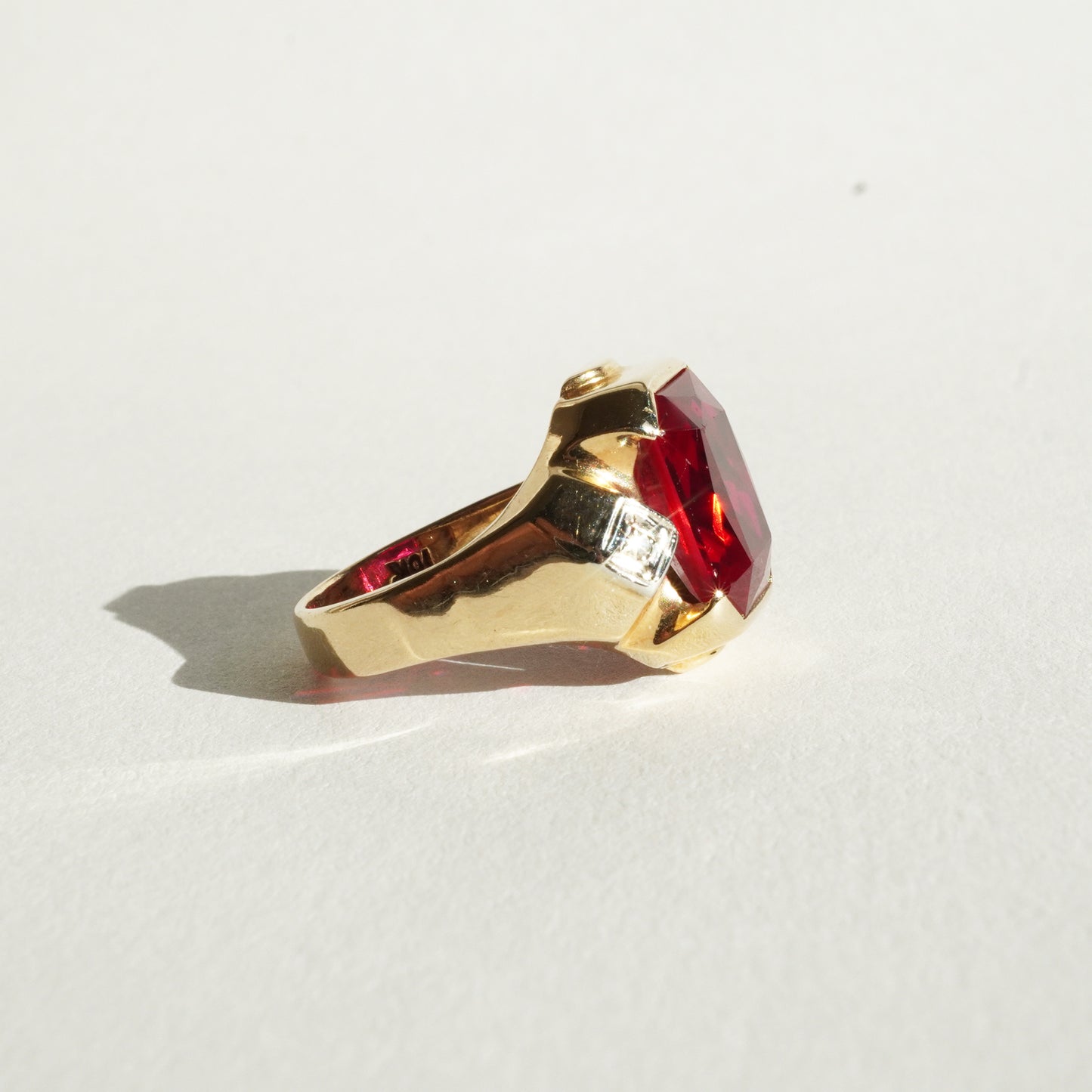 10k Art Deco Ruby Ring