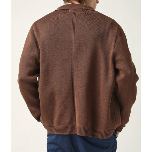 Buttondown Sweater in Brown