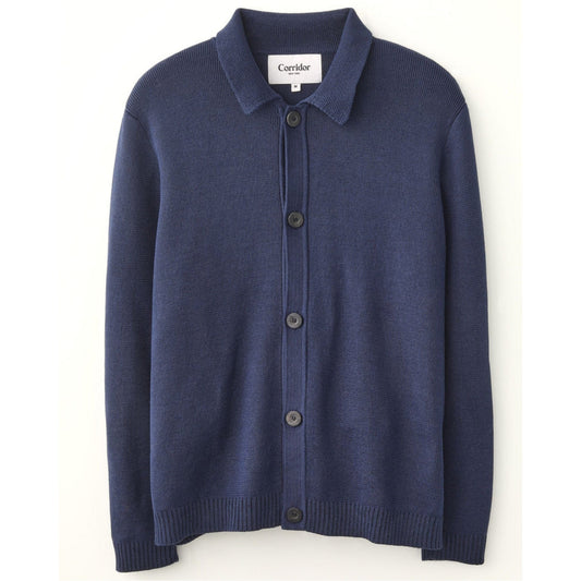 Buttondown Sweater in Navy