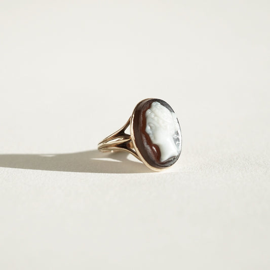 9k Rose Gold Cameo Ring