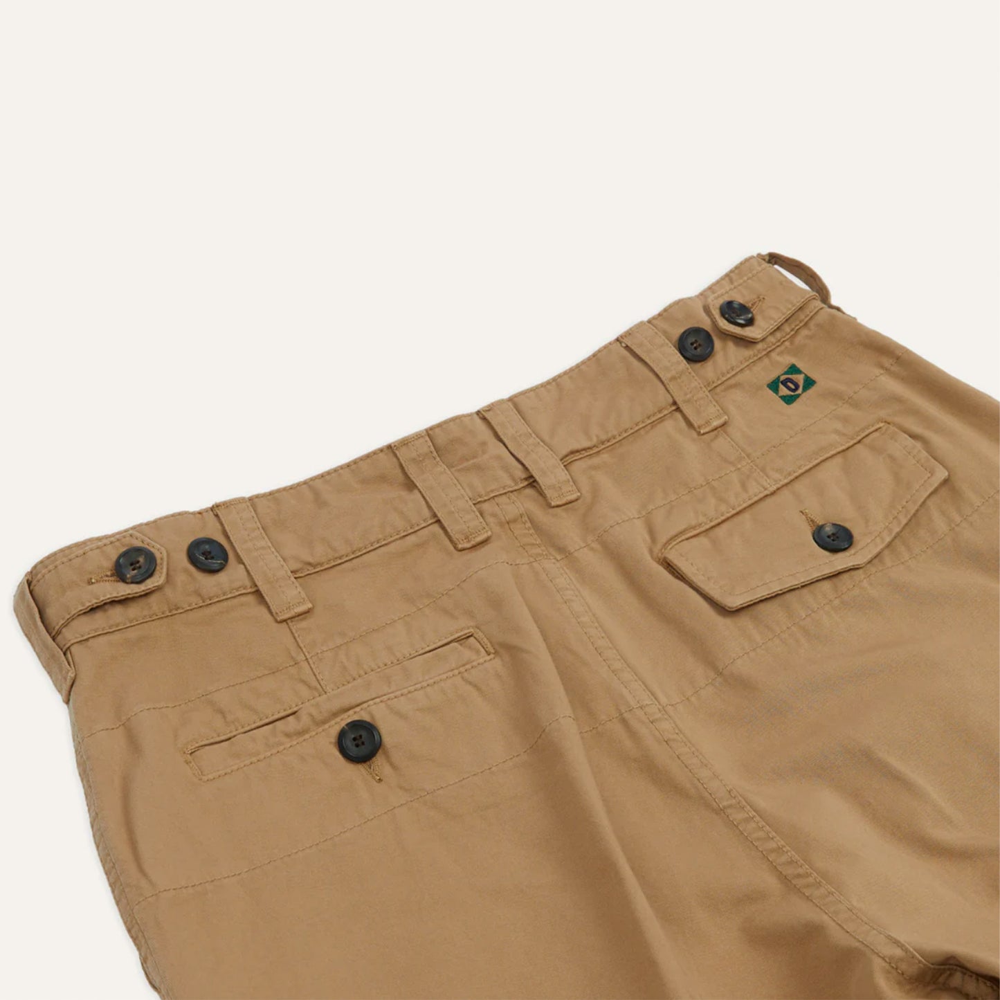 Cotton Flat Front Chino in Tobacco