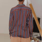 Claude Shirt in Maroon Multi Stripe