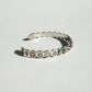 Coin Silver Scallop Edge Cuff