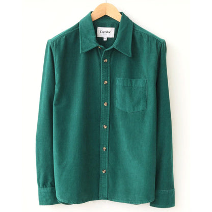 Corduroy L/S Shirt in Green
