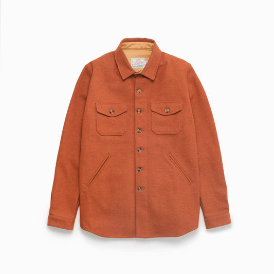 Crissman Overshirt in Burnt Orange