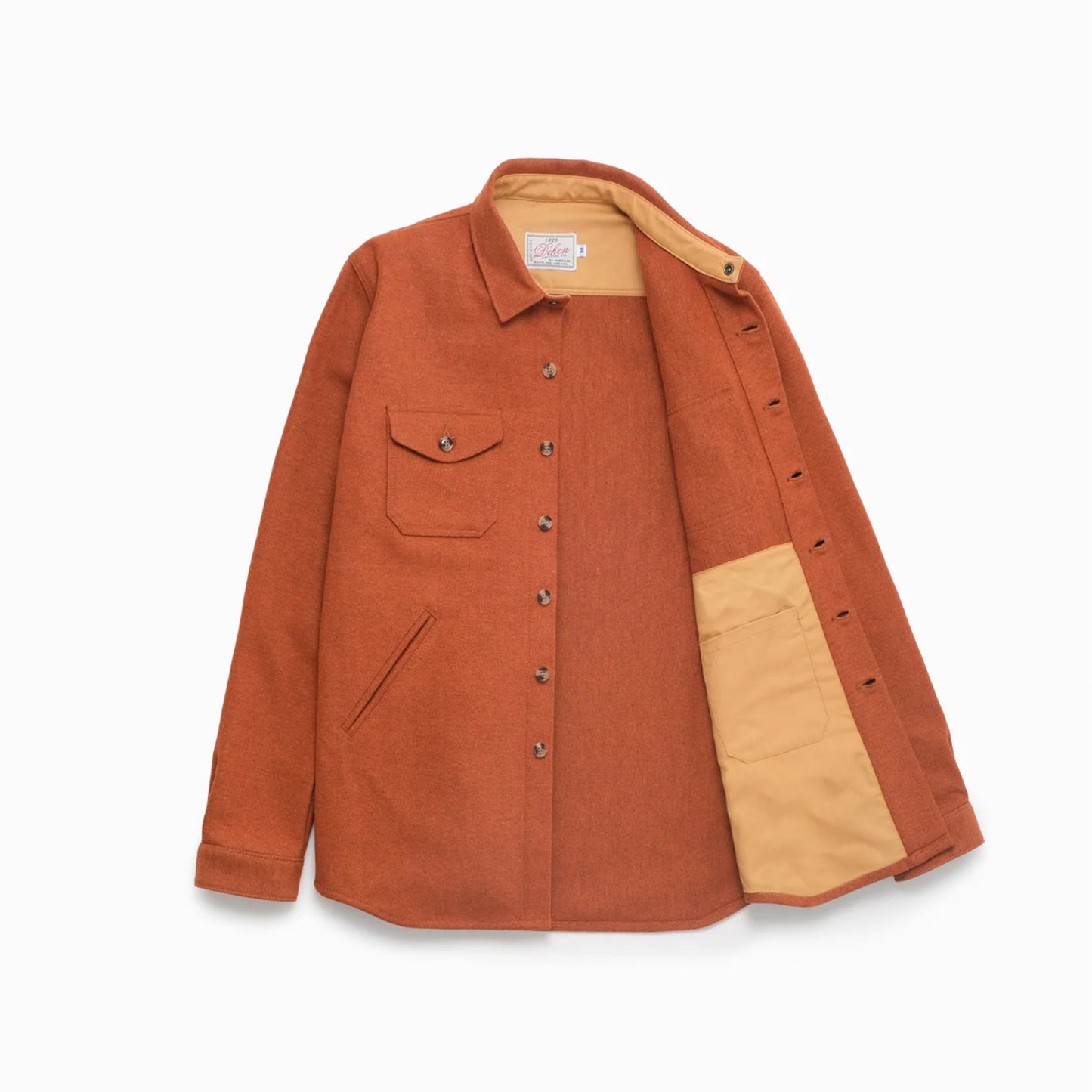 Crissman Overshirt in Burnt Orange