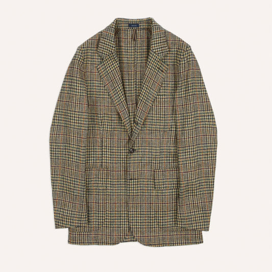 Prince of Wales Check Tweed Games Blazer Mk. VII in Wine