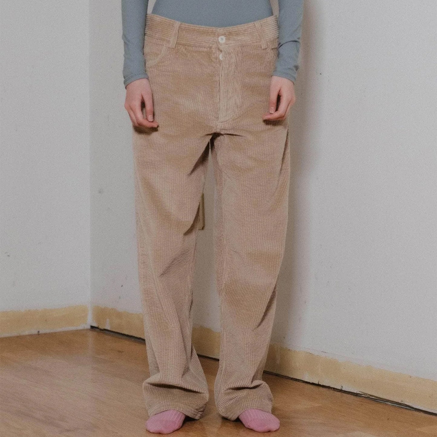 Indre Pants in Sand Corduroy