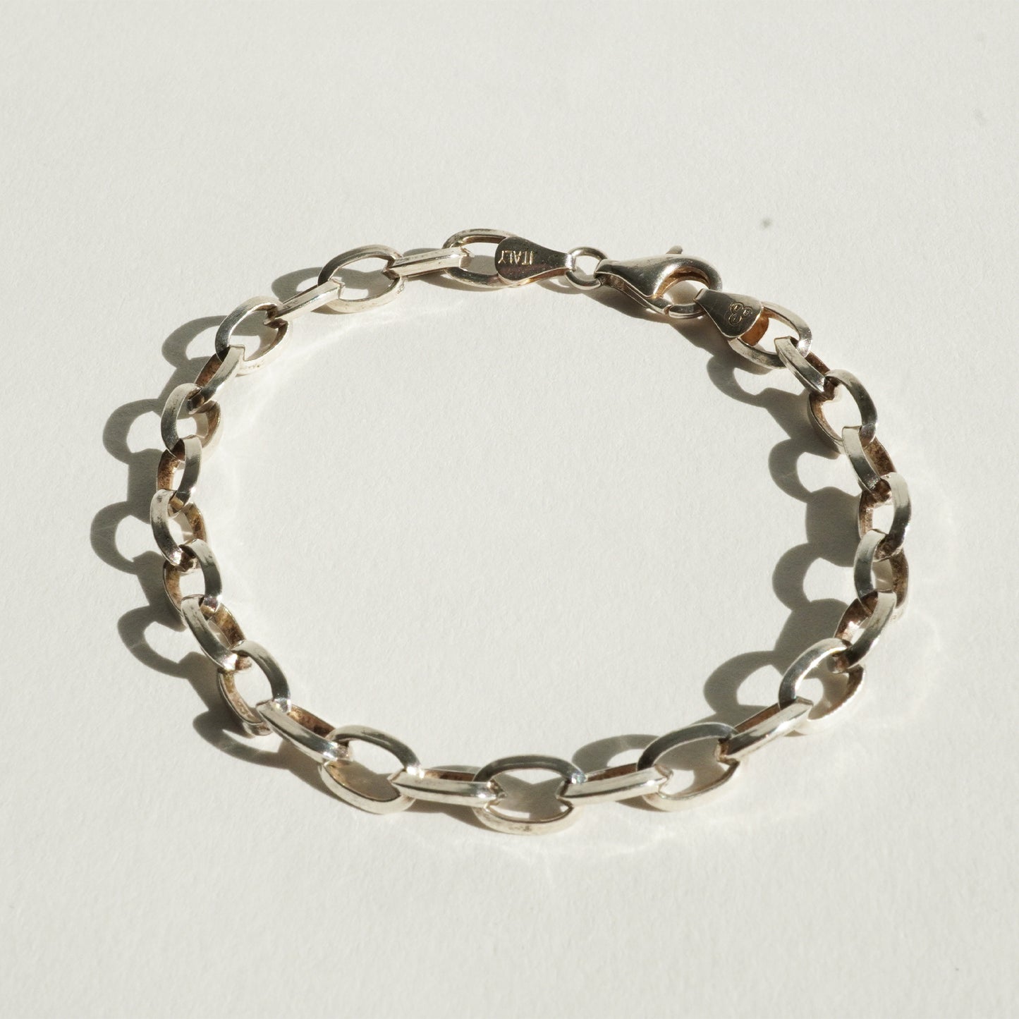 Sterling Silver Oval Link Bracelet