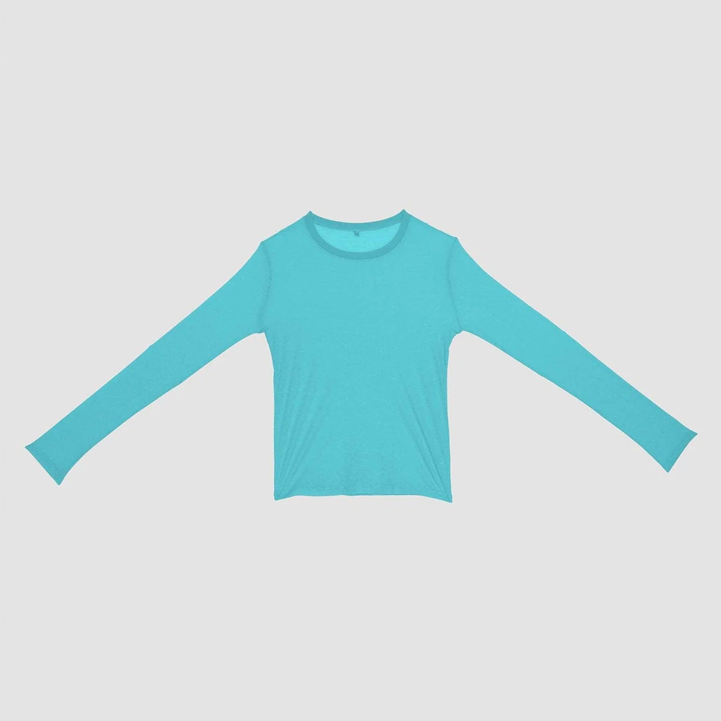 Long Sleeve Tee in Charles Turquoise