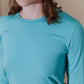 Long Sleeve Tee in Charles Turquoise