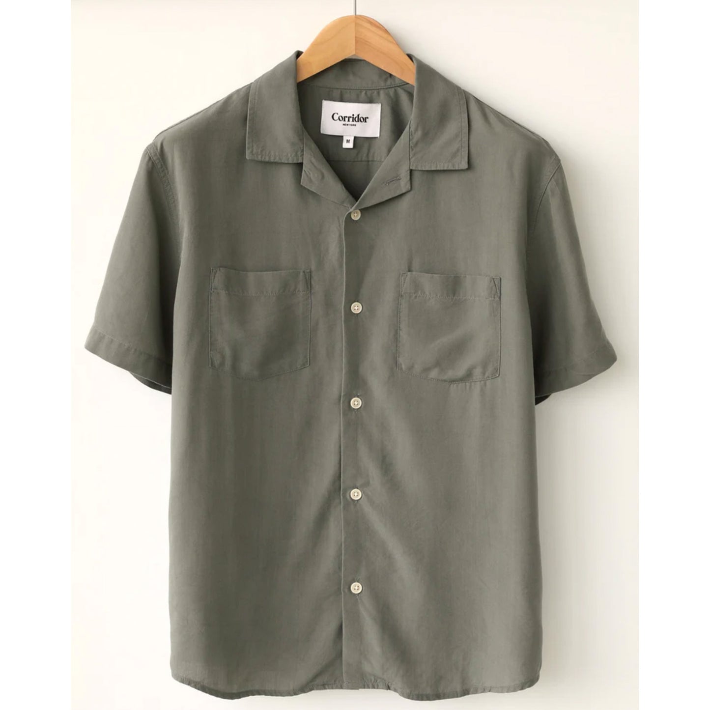 Lyocell Camp Shirt in Army