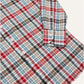 Madras Check Cotton Button-Down Shirt in Red and Black