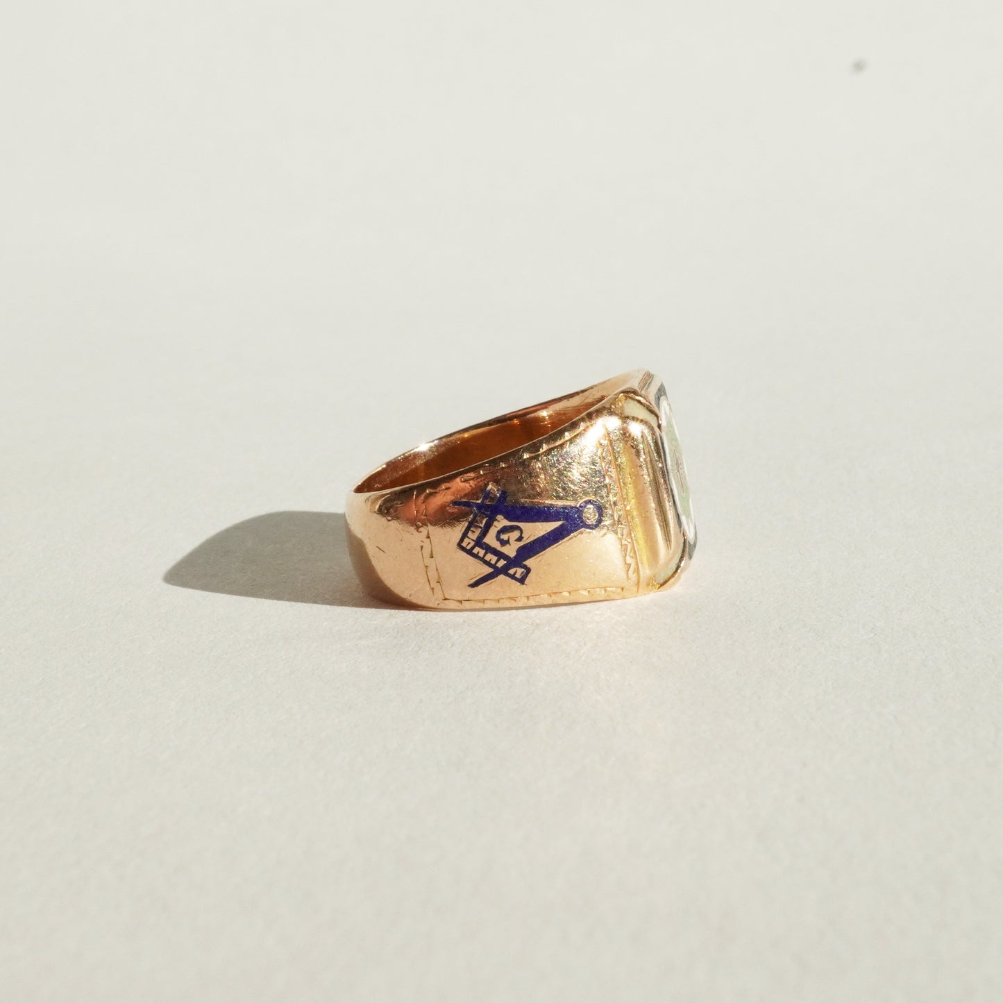 1915 Mason's Enamel Ring