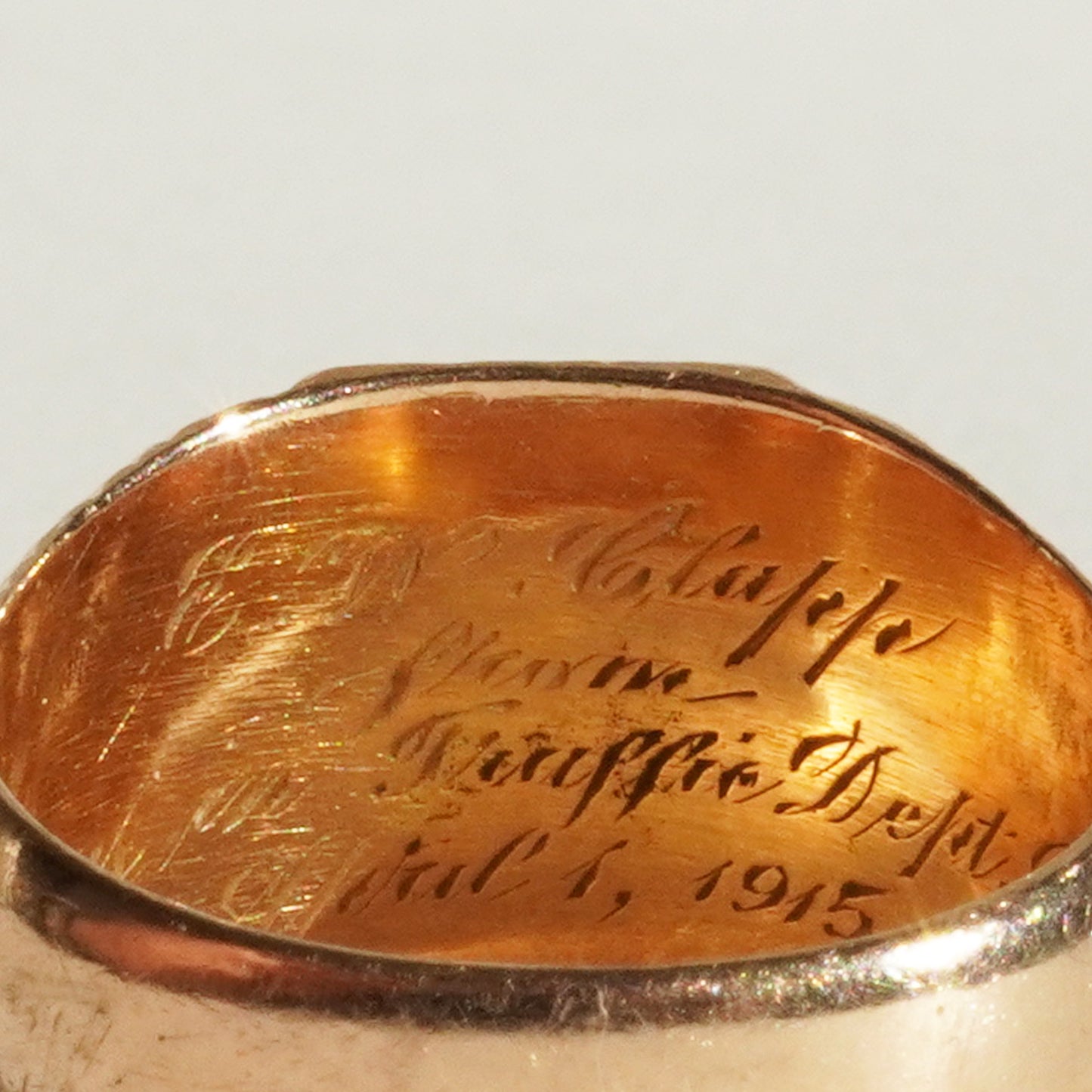 1915 Mason's Enamel Ring