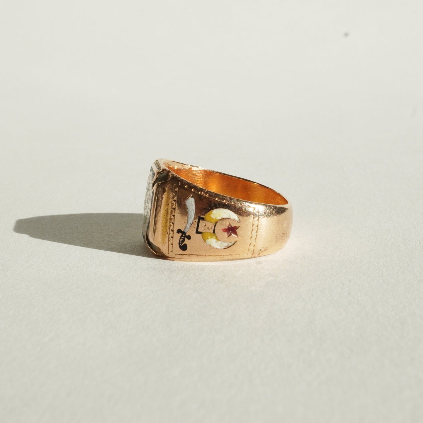 1915 Mason's Enamel Ring