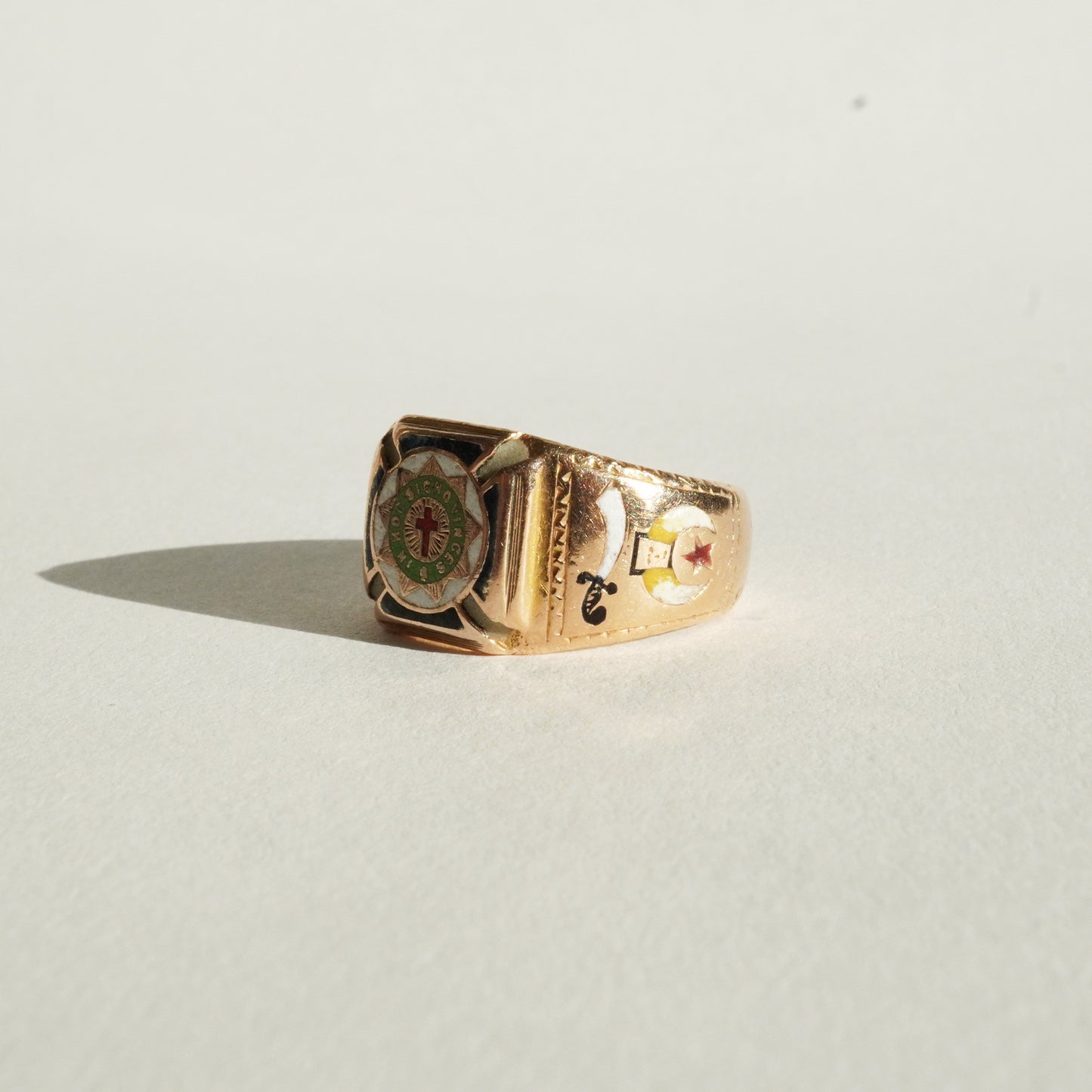 1915 Mason's Enamel Ring