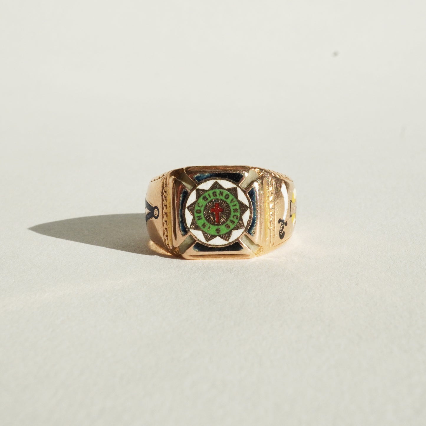 1915 Mason's Enamel Ring