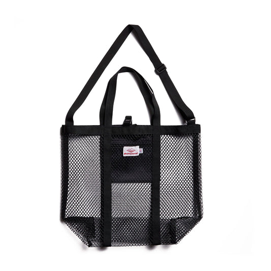 Mesh Tote in Black/Black