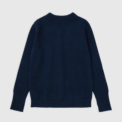 Navy Crewneck Sweater in Royal Blue