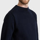 Navy Crewneck Sweater in Royal Blue