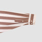 Loose Ole Shirt in Brown & White Stripe