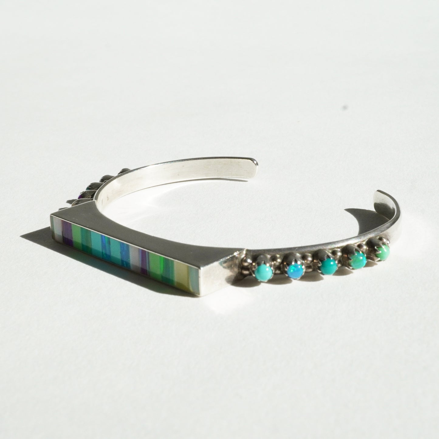 Zuni Opal Inlay Cuff