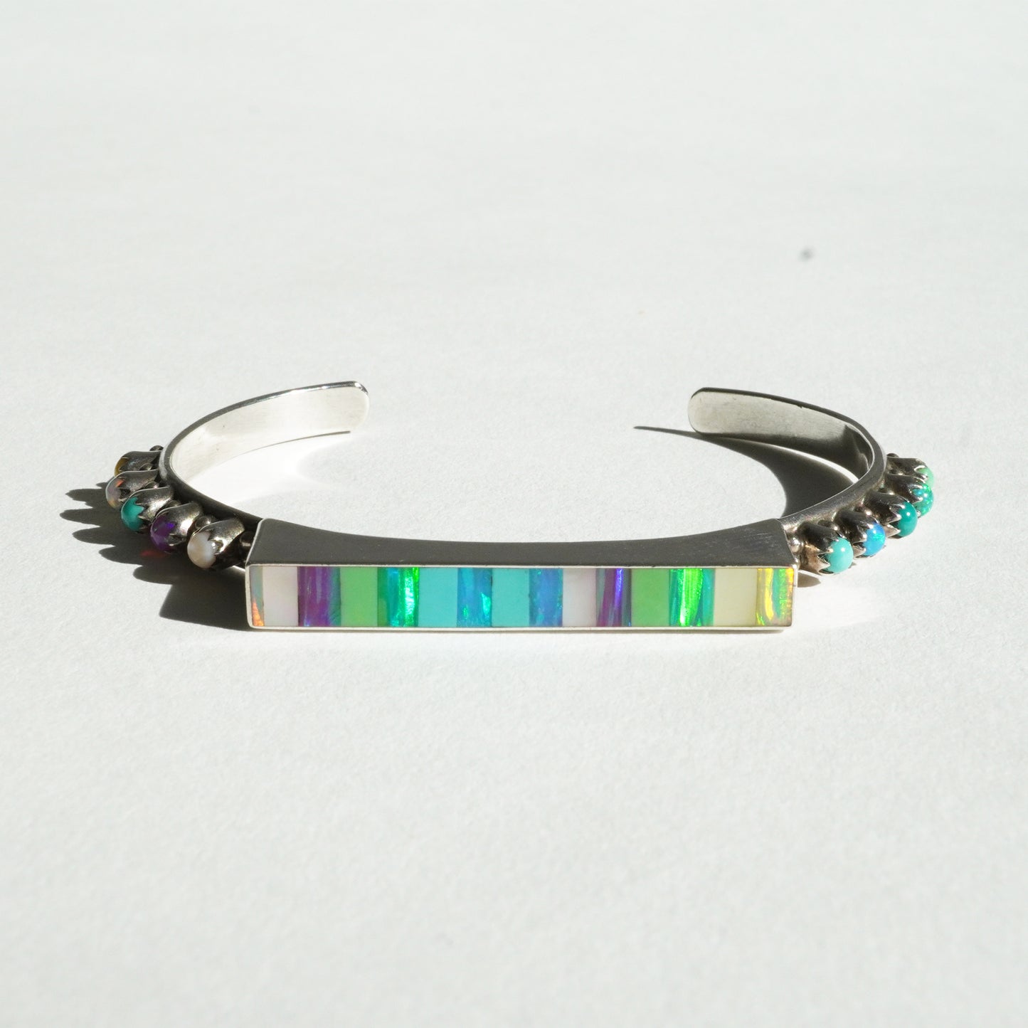 Zuni Opal Inlay Cuff