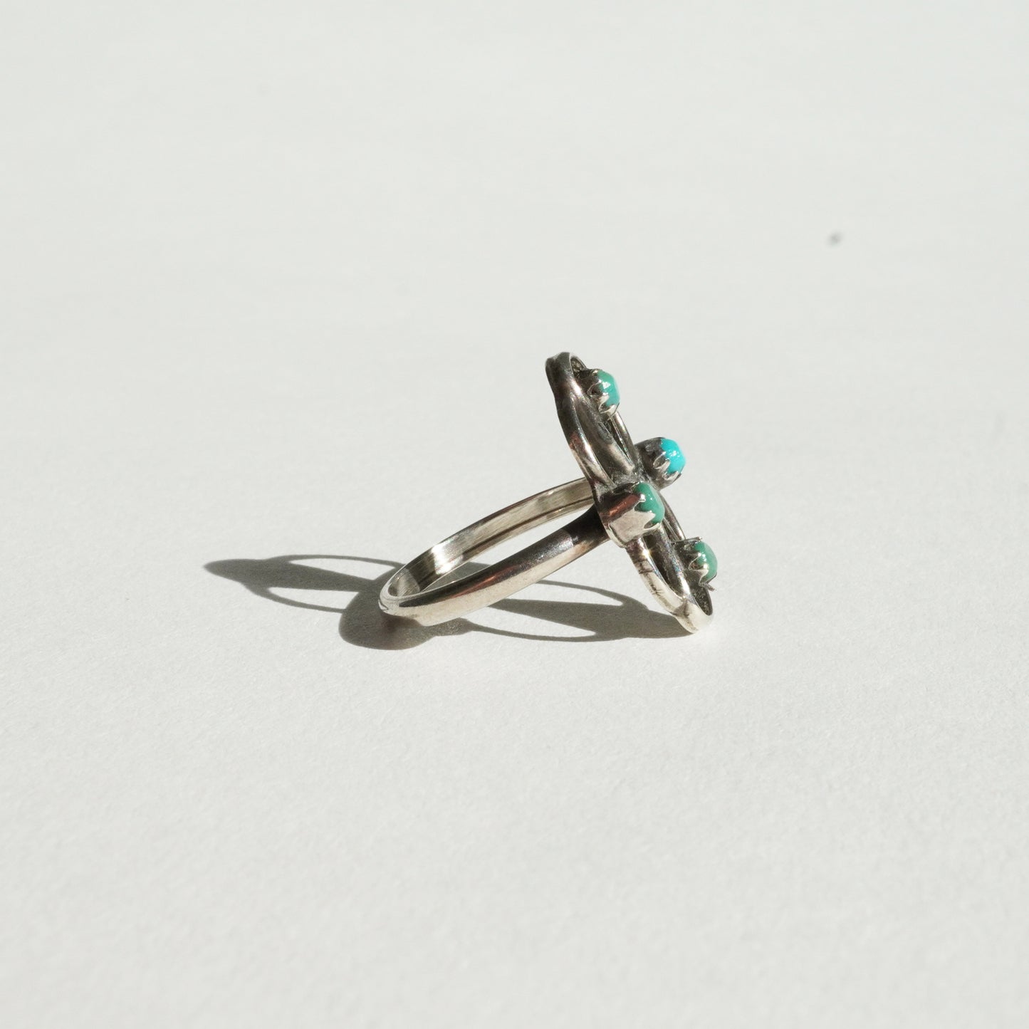 Vintage Petit Point Turquoise Ring