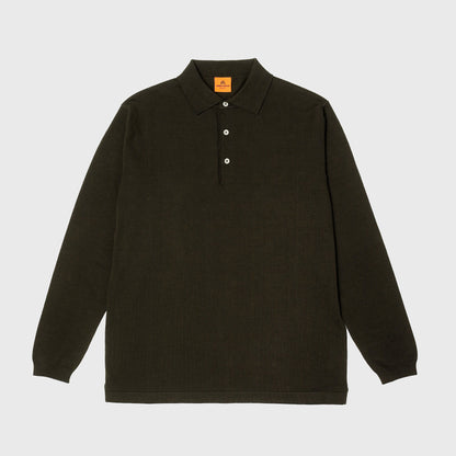 Polo L/S in Hunter Green