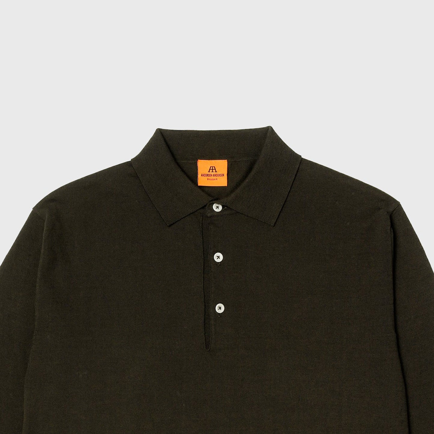 Polo L/S in Hunter Green