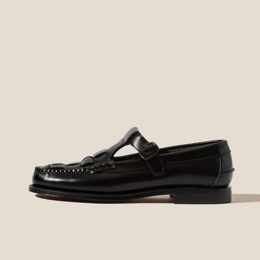 Soller T-Bar Moccasin in Black