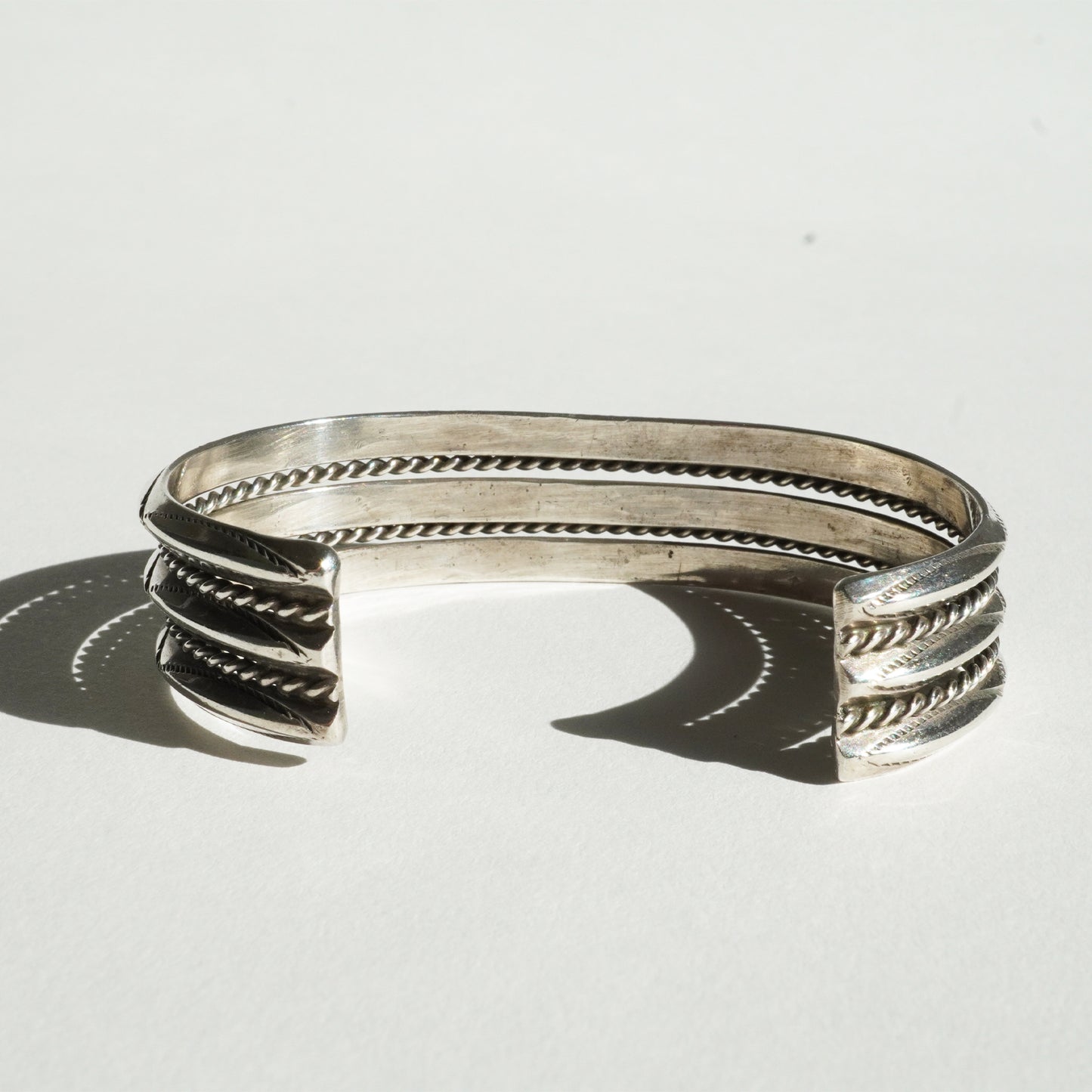 Stacked Native American Stamped Cuff