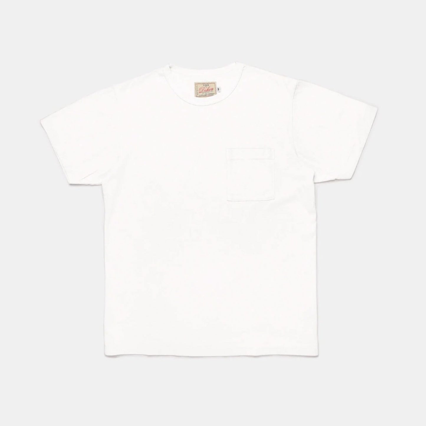 Heavy Duty S/S Pocket Tee in White