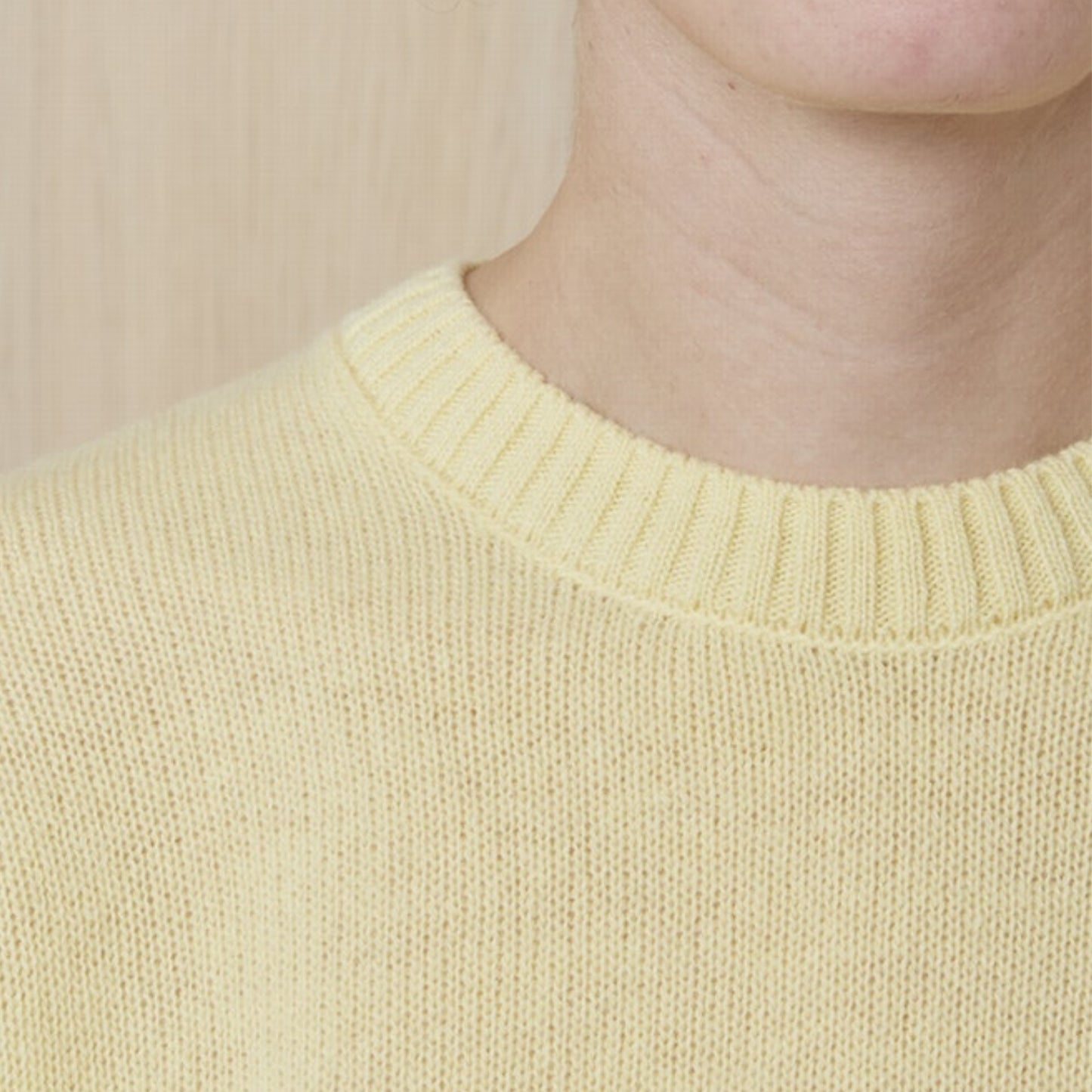 Thea Italian Wool Cashmere Sweater in Yellow