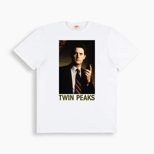 Twin Peaks Coop Tee in White