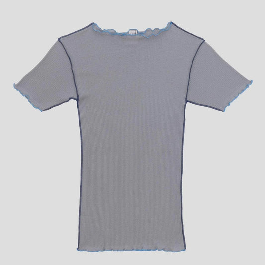 Vein Tee in Bow Blue