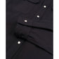 Drover Gaberdine Western Shirt in Navy