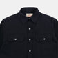 Drover Gaberdine Western Shirt in Navy